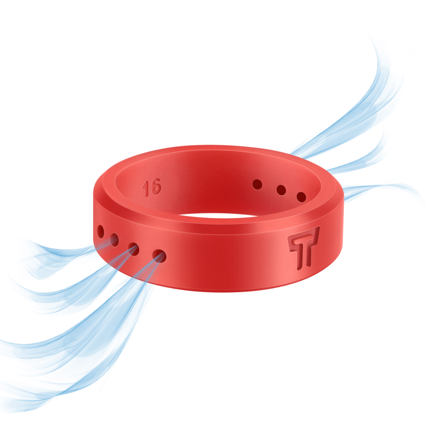 AIR FLOW SYSTEM<br>KEEPS HANDS COOL