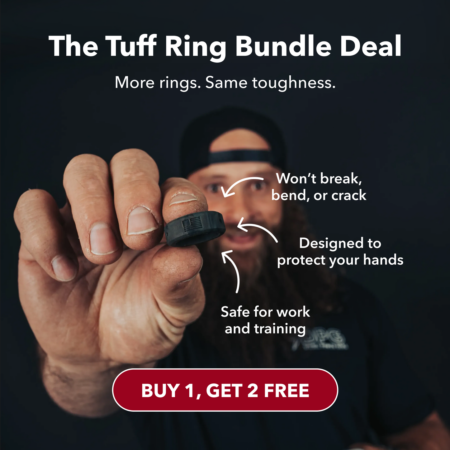 Tuff Ring Buy 1 Get 2 FREE Bundle 3-Pack Value Bundle Limited-Edition