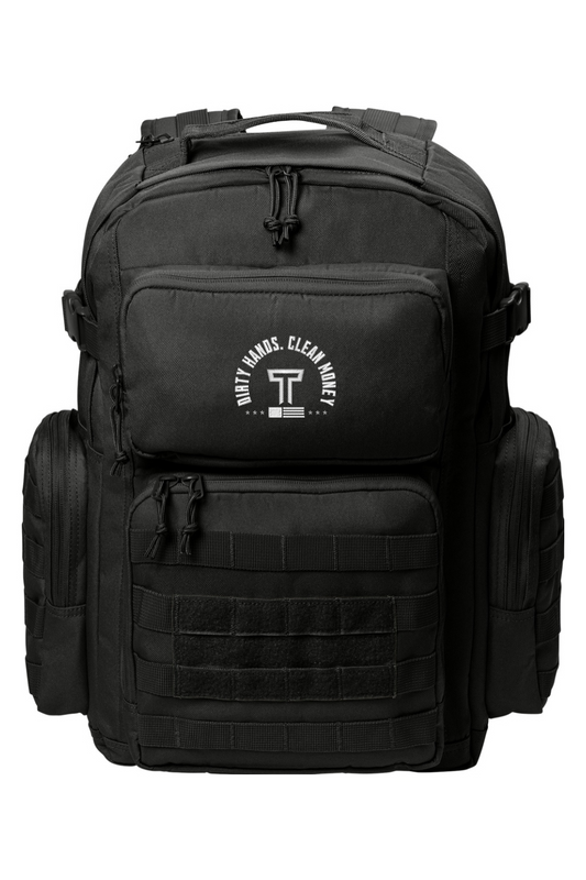 Dirty Hands Clean Money Tactical Backpack